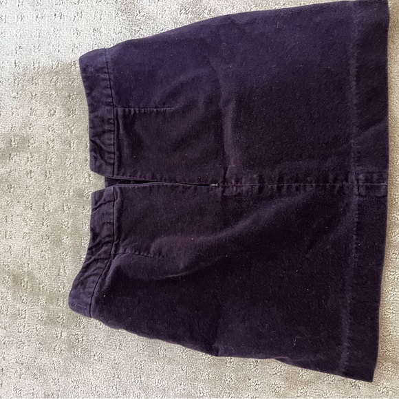 Dark Purple Corduroy Banana Republic Mini Skirt - Picture 3 of 4